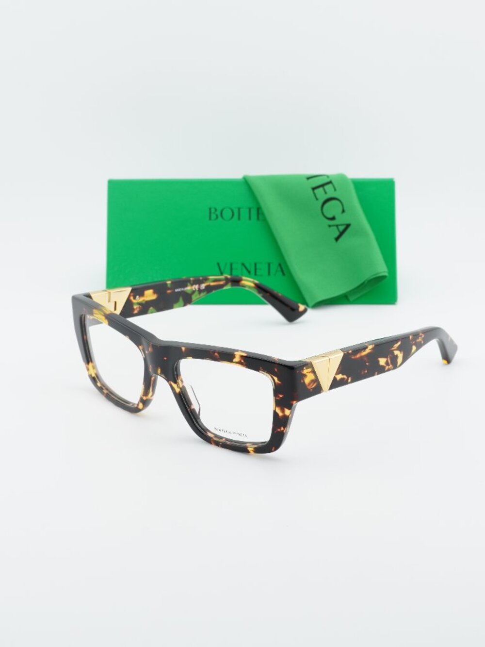 Bottega Veneta BV1180O 002 Rectangle Eyeglasses 52mm – Havana
